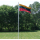 Aluminum flagpole 6m.